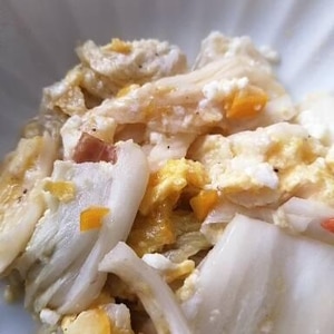 白菜の漬物リメイク☆卵との炒め物